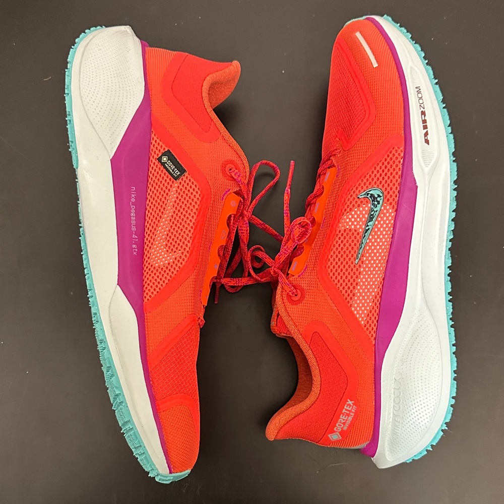 Nike Pegasus 41 gortex Red Pink Teal - Picture 7 of 7